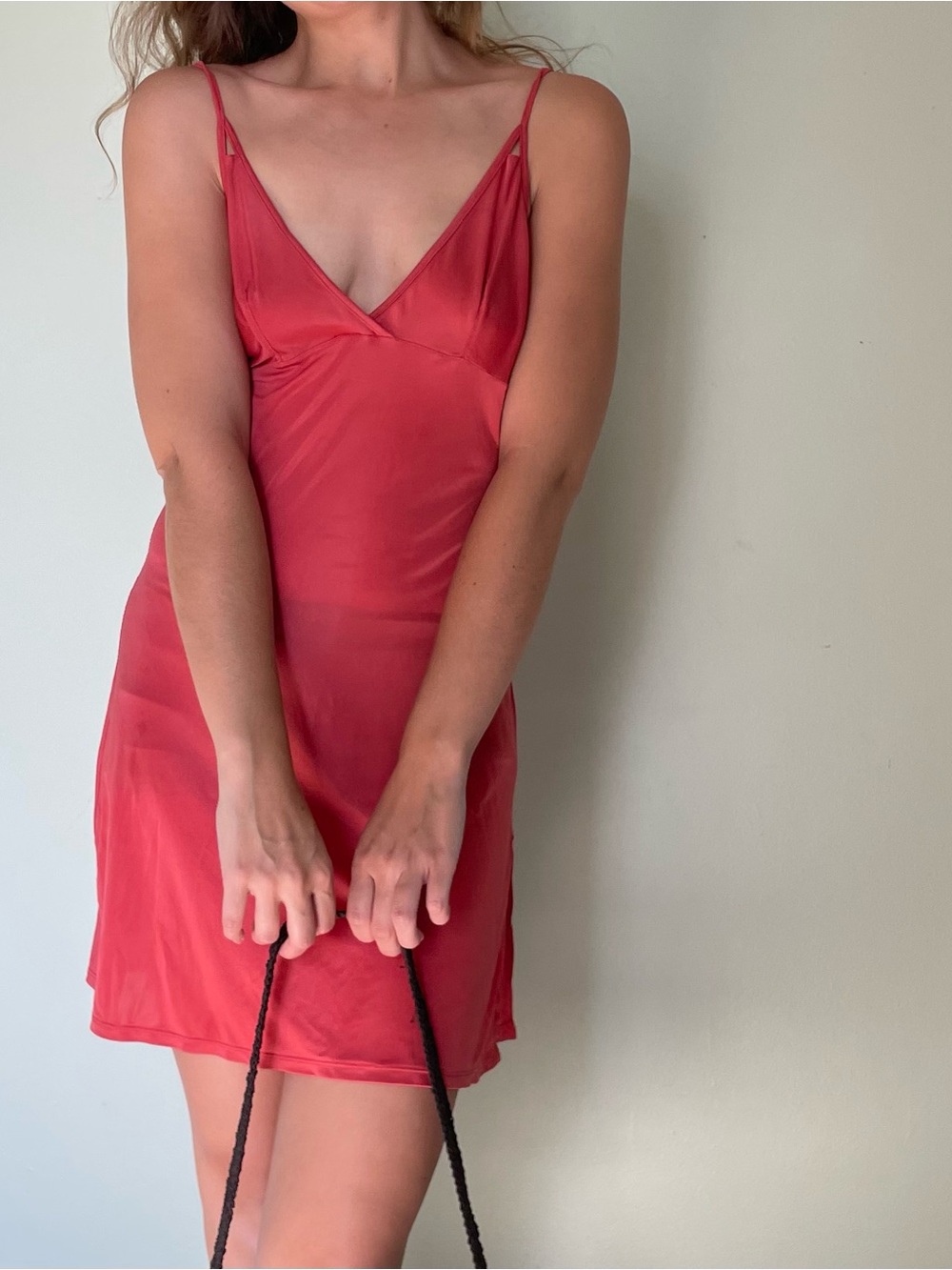 Y2K Vintage Victoria's Secret Gorgeous Red Slip Dress - Picture 11 of 11